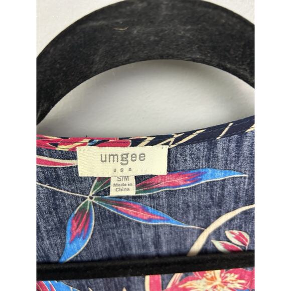 Umgee Kimono Cardigan Women’s Size S/M Multicolor Floral Bold Boho Open Front - Picture 4 of 9